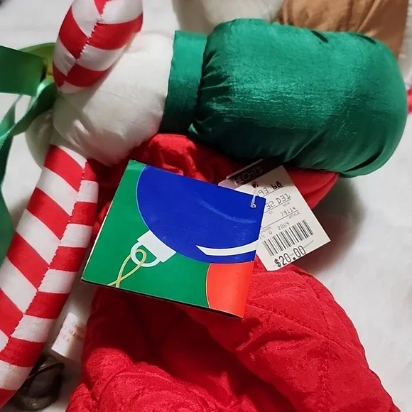 CHRISTMAS STOCKING  TEDDY BEAR 🧸 🐻  WITH JINGLE BELLS 🔔. - Picture 5 of 9